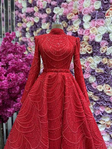 Haute Couture Dress Kırmızı