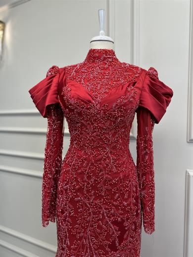 Haute Couture Dress Kırmızı
