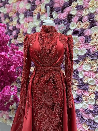 Haute Couture Dress Kırmızı