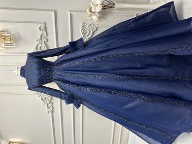 Haute Couture Dress Lacivert 