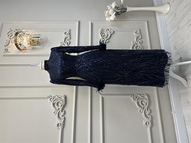 Haute Couture Dress Lacivert 