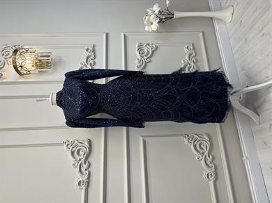 Haute Couture Dress Lacivert