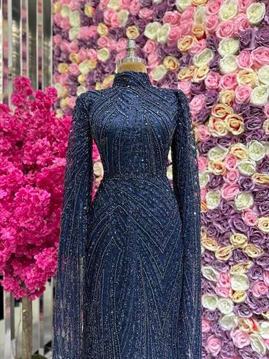 Haute Couture Dress Lacivert
