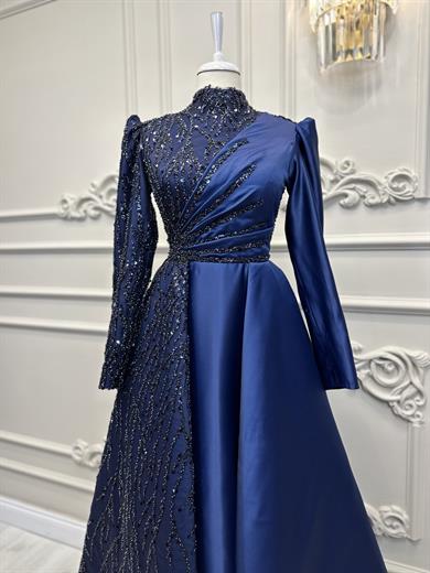 Haute Couture Dress Lacivert