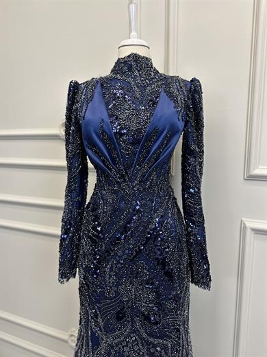 Haute Couture Dress Lacivert