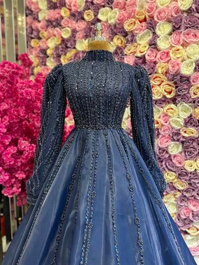 Haute Couture Dress Lacivert