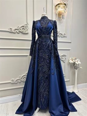 Haute Couture Dress Lacivert