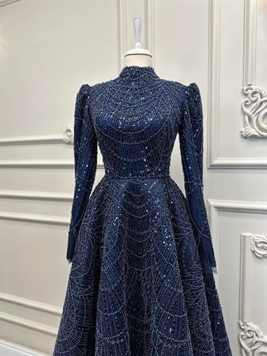 Haute Couture Dress Lacivert