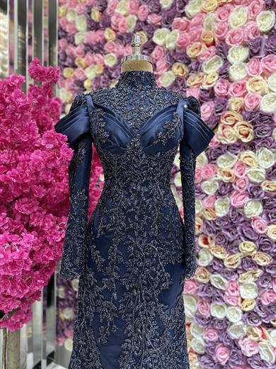 Haute Couture Dress Lacivert