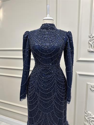 Haute Couture Dress Lacivert