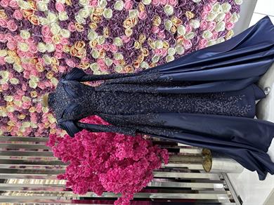 Haute Couture Dress Lacivert