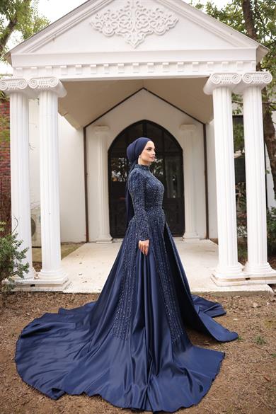 Haute Couture Dress Lacivert