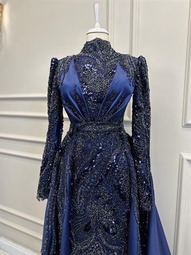 Haute Couture Dress Lacivert