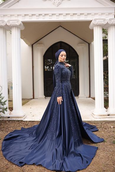 Haute Couture Dress Lacivert