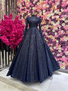 Haute Couture Dress Lacivert