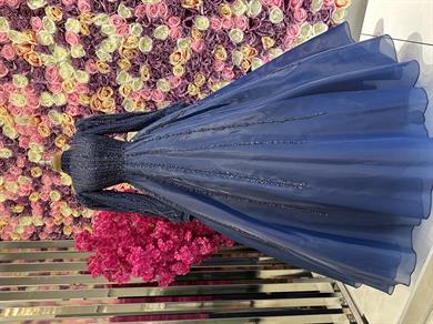 Haute Couture Dress Lacivert