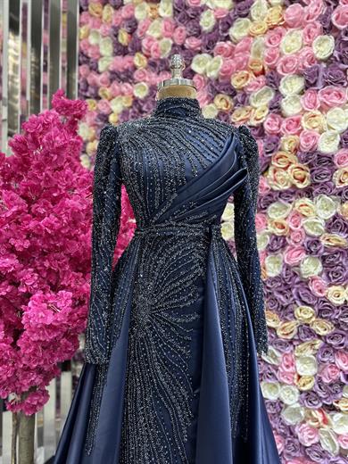 Haute Couture Dress Lacivert