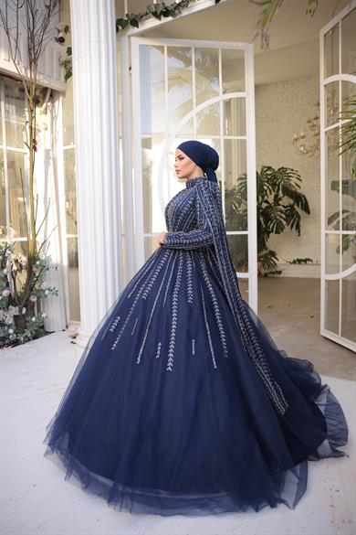 Haute Couture Dress Lacivert