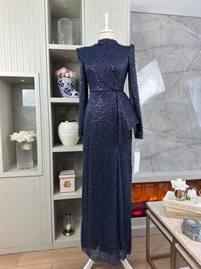 İnci Abiye Lacivert