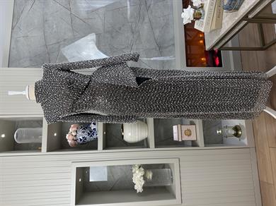 İnci Abiye Siyah-Beyaz