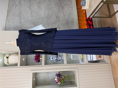 İpek Abiye Lacivert