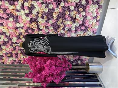 İşleme Detaylı Abiye Siyah