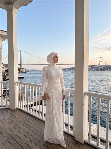 Kayla Abiye Beyaz