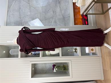 Kelvin Abiye Dantel Bordo