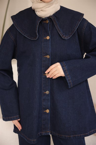 Kemerli Kot Takım Lacivert