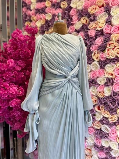 Krinkıl Saten Abiye Mint