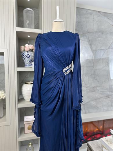 Lotus Abiye Lacivert