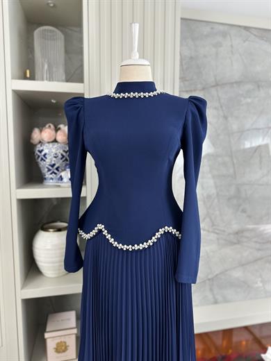 Marbel Abiye Lacivert