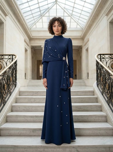 Nehir Abiye Lacivert