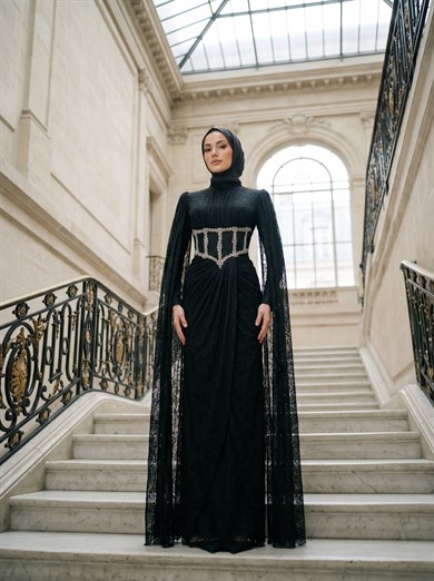 Nergis Abiye Siyah