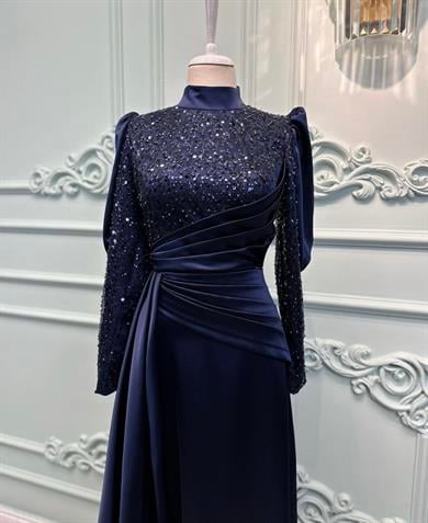 Pelerinli Saten Abiye