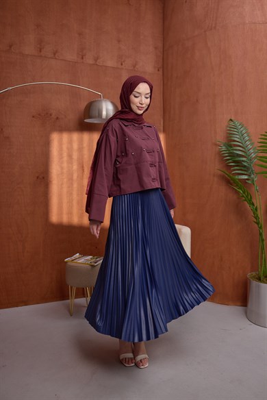 Pilili Etek Lacivert