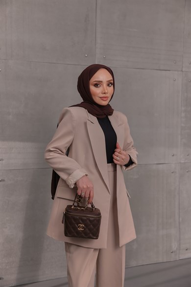 Premium Kalite Ceket Bej