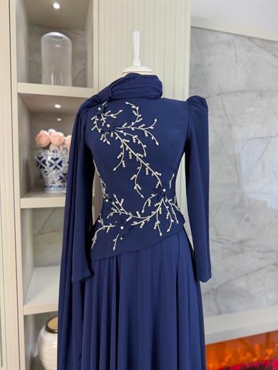 Queen Abiye Lacivert