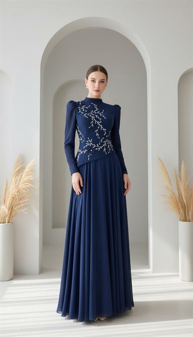 Queen Abiye Lacivert