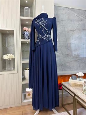 Queen Abiye Lacivert