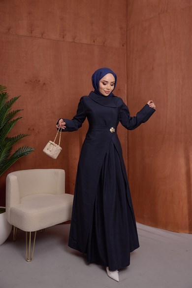 Tuana Elbise Lacivert