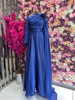 Zarif Tasarım Abiye Lacivert