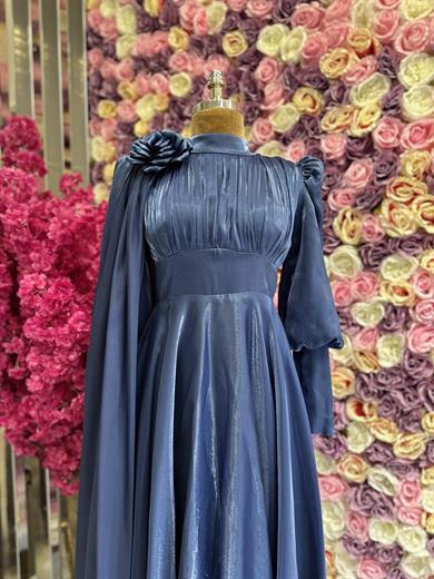 Zarif Tasarım Abiye Lacivert