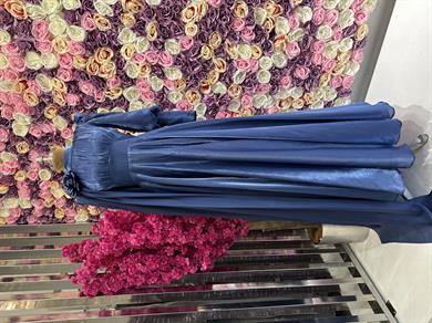 Zarif Tasarım Abiye Lacivert