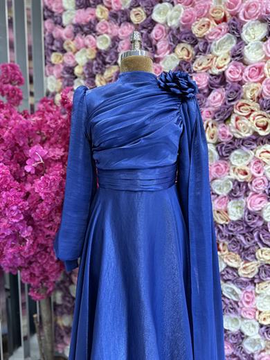 Zarif Tasarım Abiye Lacivert