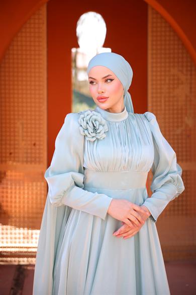 Zarif Tasarım Abiye Mint