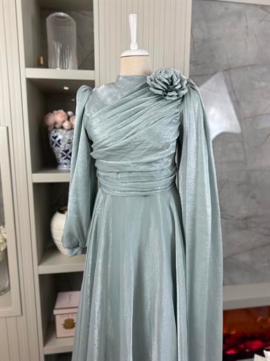 Zarif Tasarım Abiye Mint