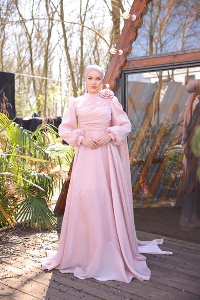 Zarif Tasarım Abiye Pudra