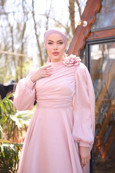 Zarif Tasarım Abiye Pudra