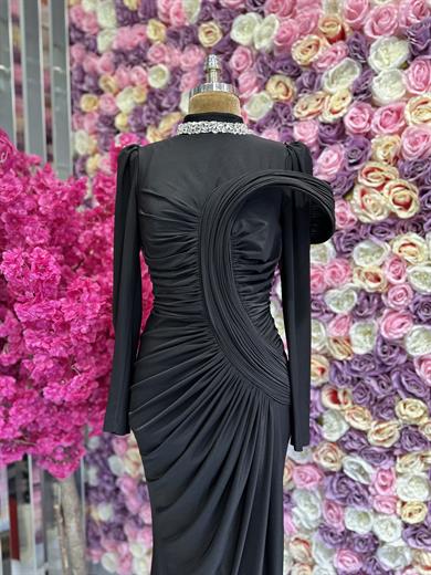 Zarif Tasarım Abiye Siyah